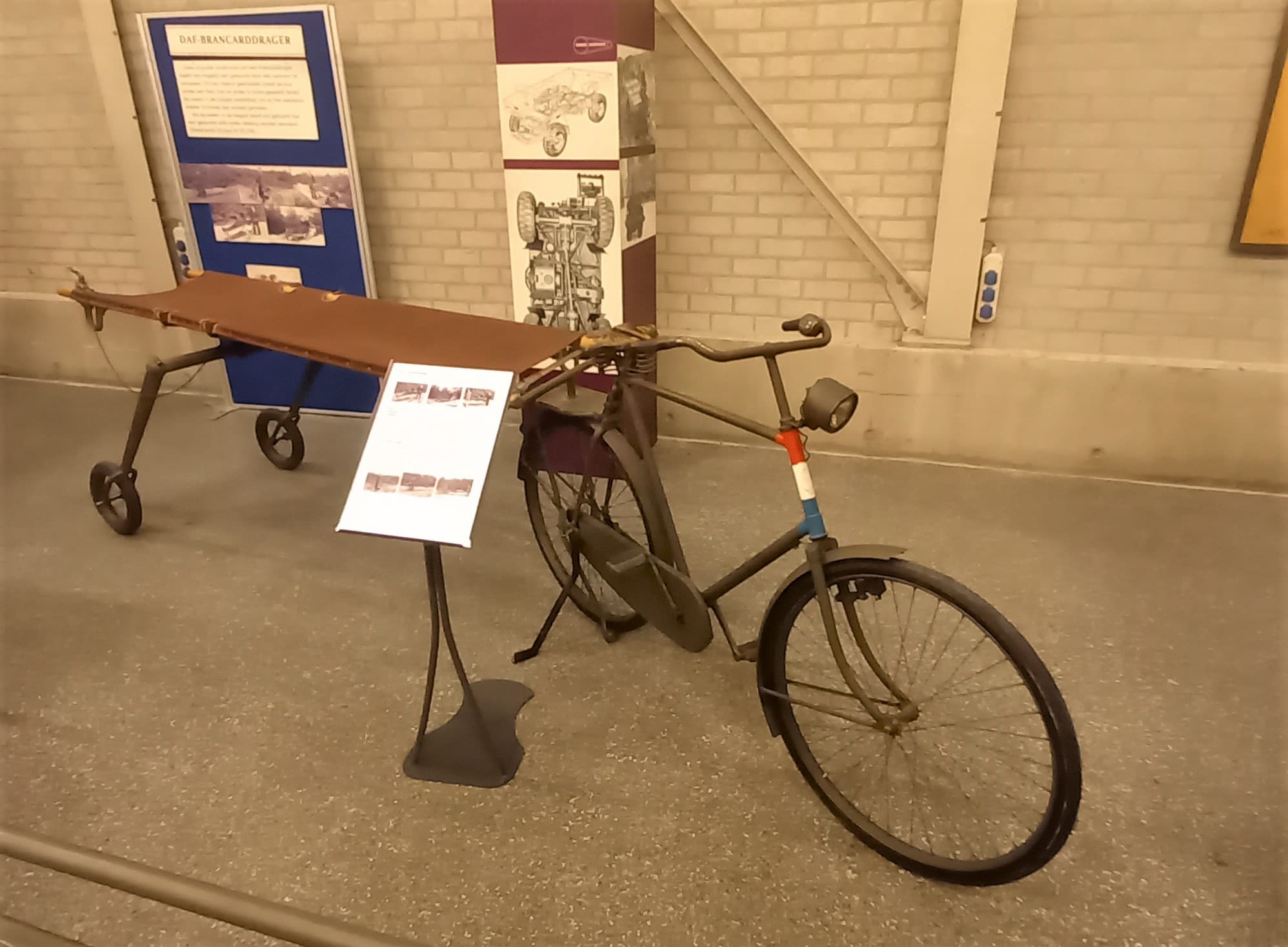 Brancard met fiets
