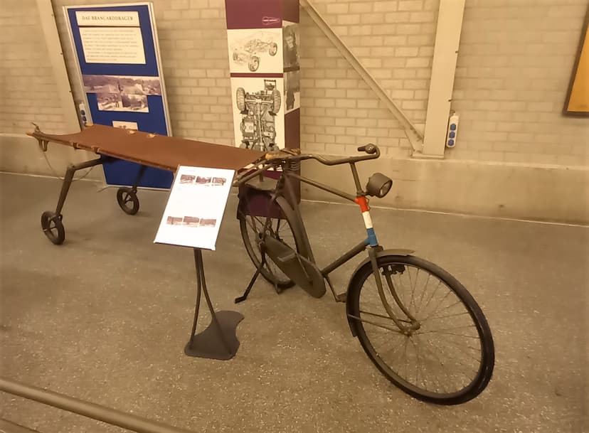 Brancard met fiets