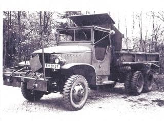 GMC CCKW 353 VAB met kipper en lier