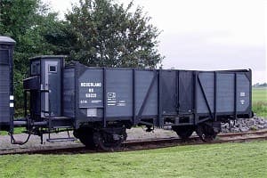 Open wagen met remhuis