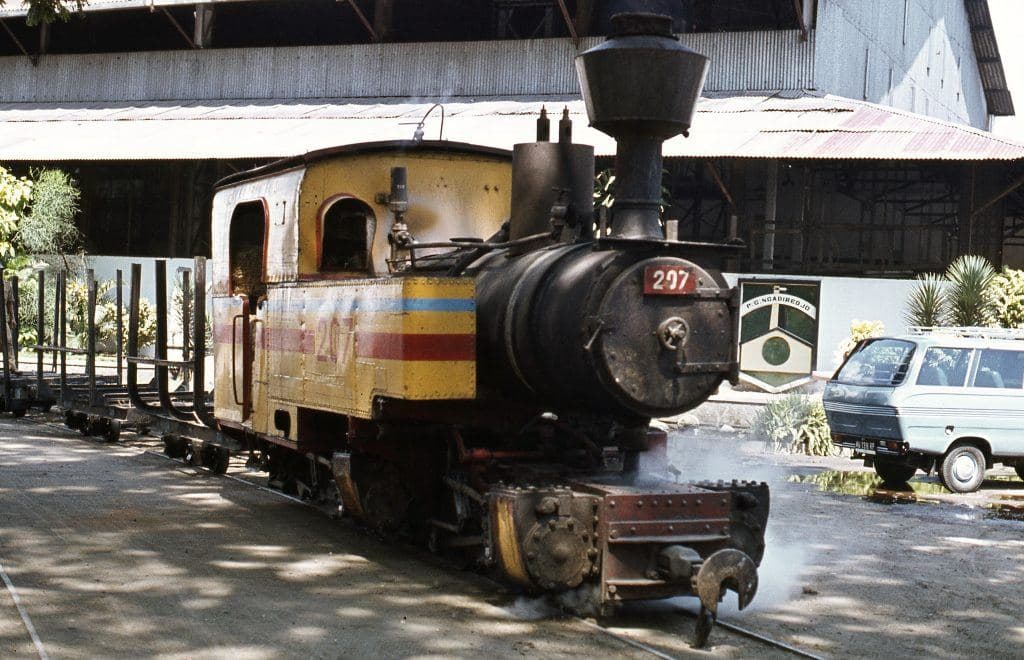 Stoomlocomotief voor suikerplantage